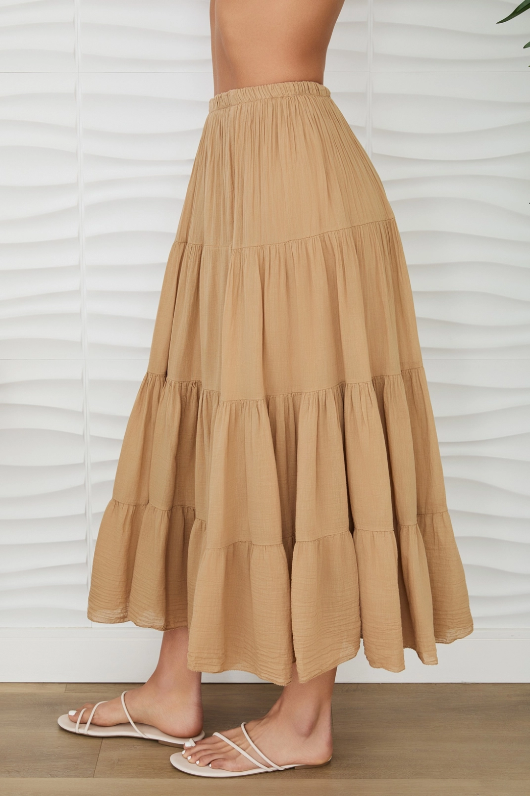 Tiered Cotton Skirt