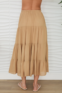 Tiered Cotton Skirt