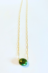 Baroque Freshwater Pearl Paperclip Necklace