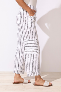 Driftwood Stripe J Pocket Flood Pant