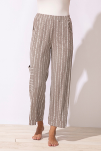 Driftwood Stripe J Pocket Flood Pant