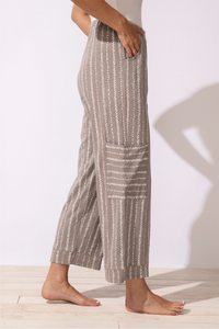 Driftwood Stripe J Pocket Flood Pant