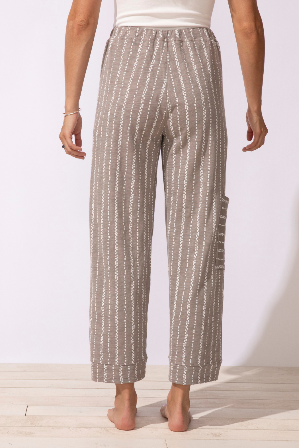 Driftwood Stripe J Pocket Flood Pant