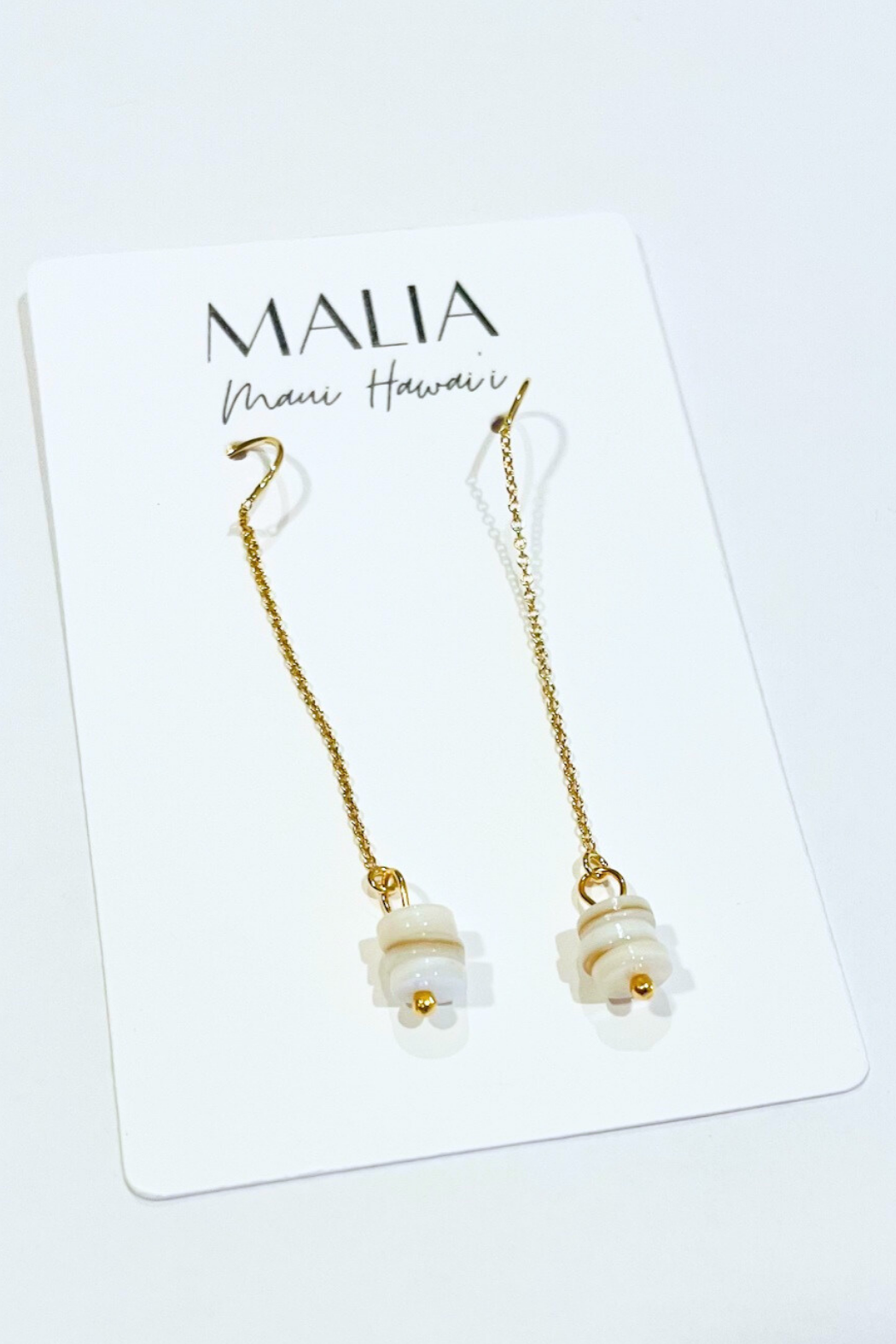Dainty Stacked Gem Threader Earrings