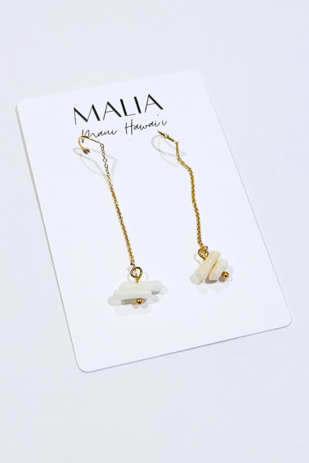 Dainty Stacked Gem Threader Earrings