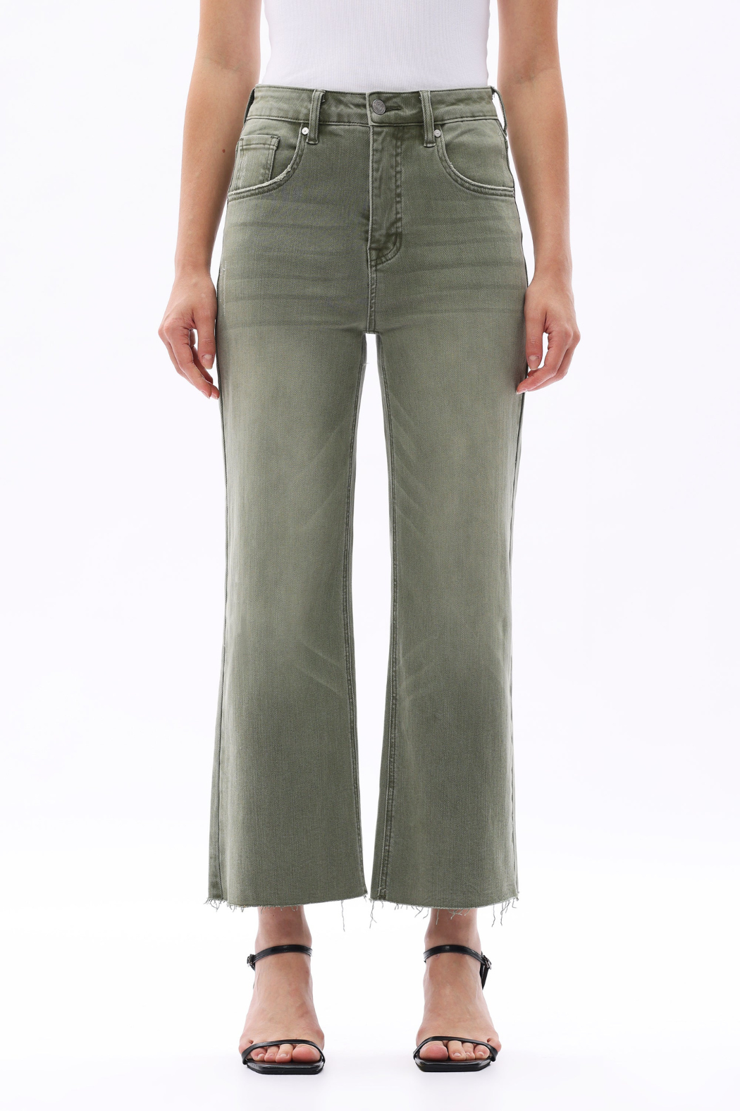 High Rise Wide Leg Denim Jeans