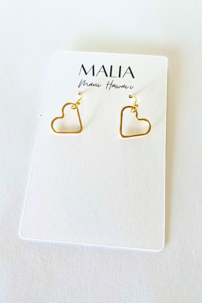 Open Heart Petite Earrings