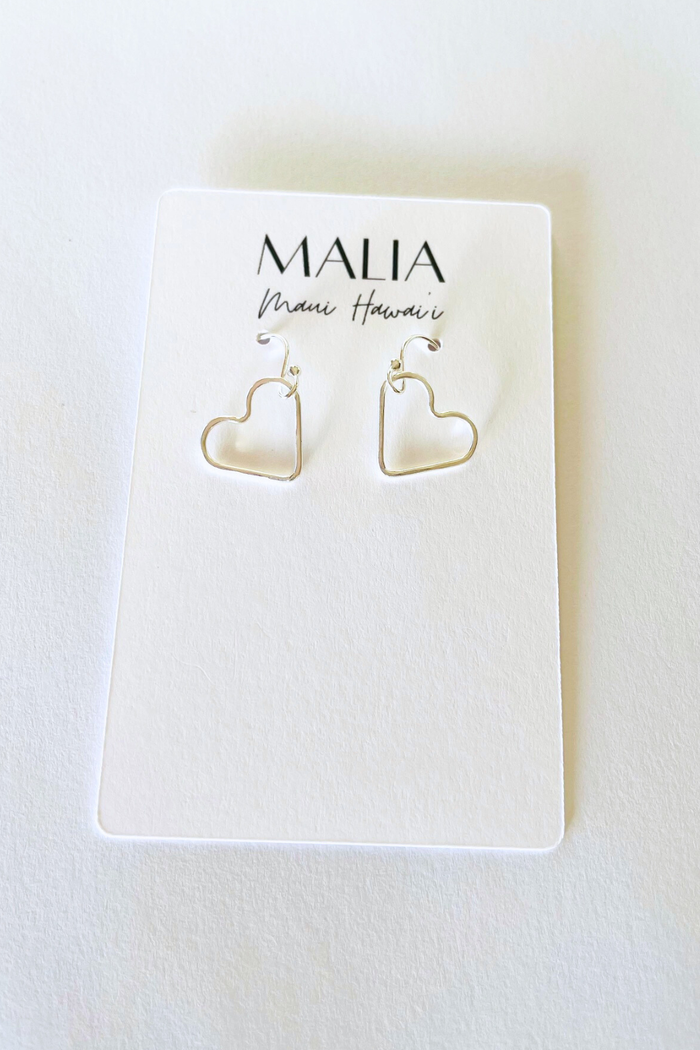 Open Heart Petite Earrings