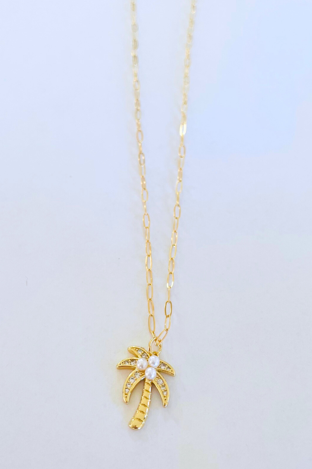 Palm & Pearl Necklace