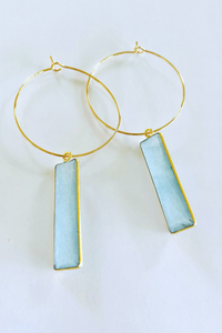 Jade Bar Hoops