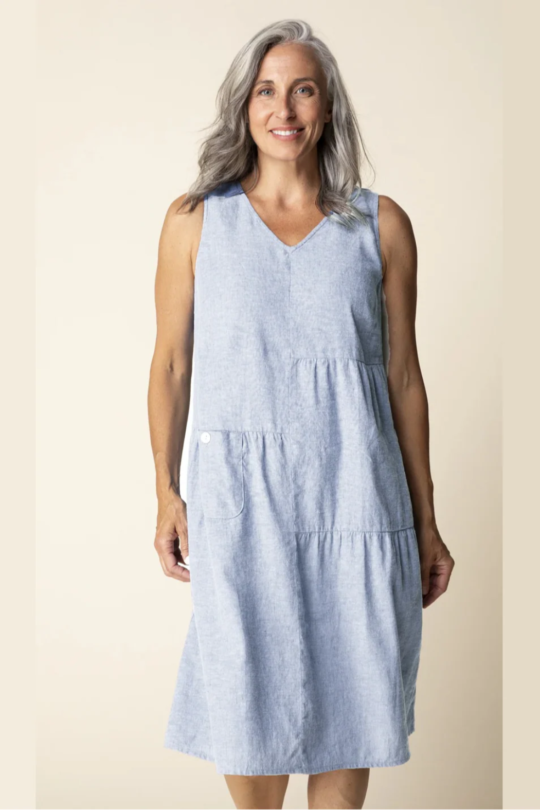 Solid Linen Maya Dress