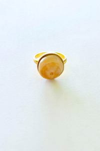 Malia Gold Puka Ring - Medium