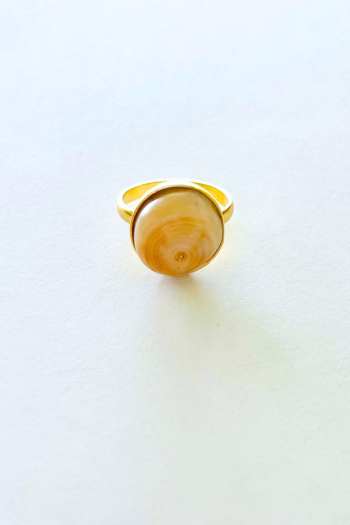 Malia Gold Puka Ring - Medium