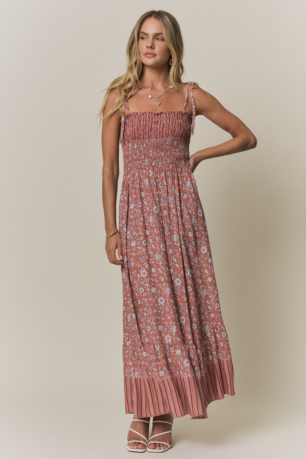Smock Top Floral Dress