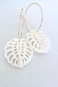 Monstera Medium Hoops