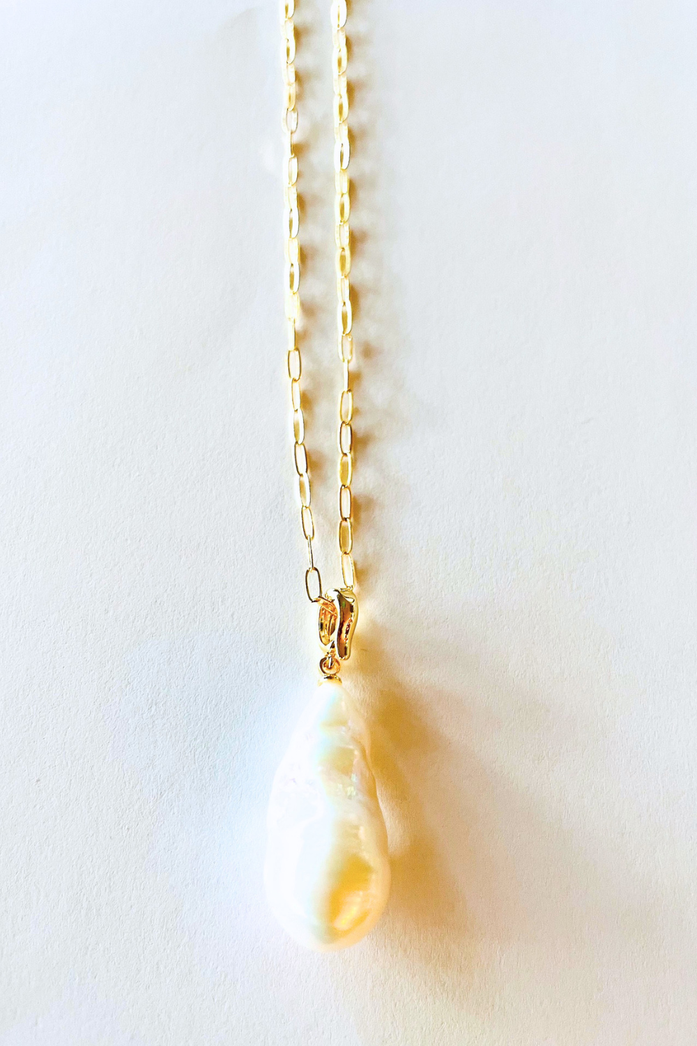 Moondrop Flameball Pearl Necklace