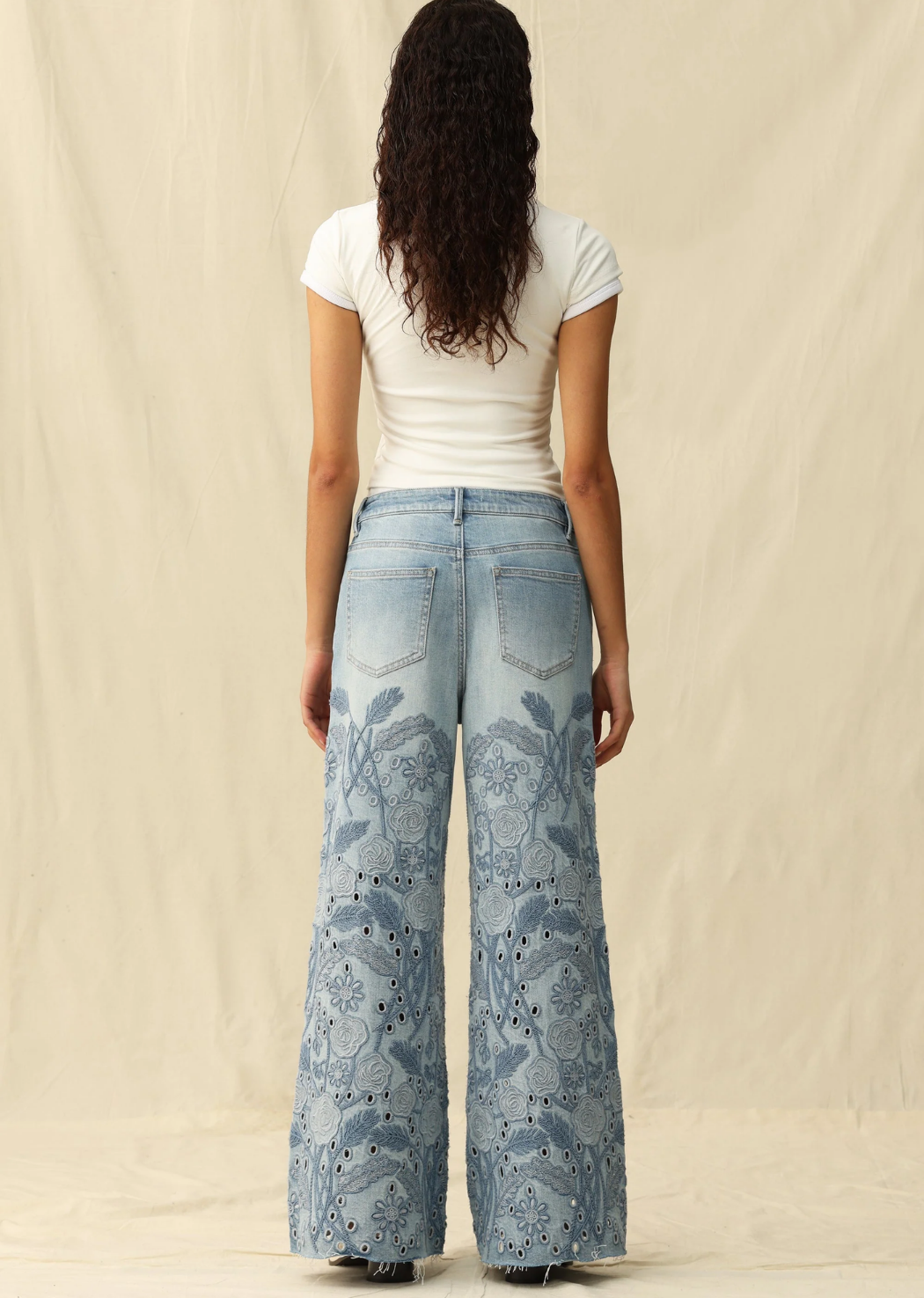 High Rise Wide Leg Jeans
