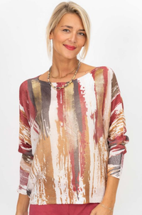 Gold Detailed Batwing Sweater