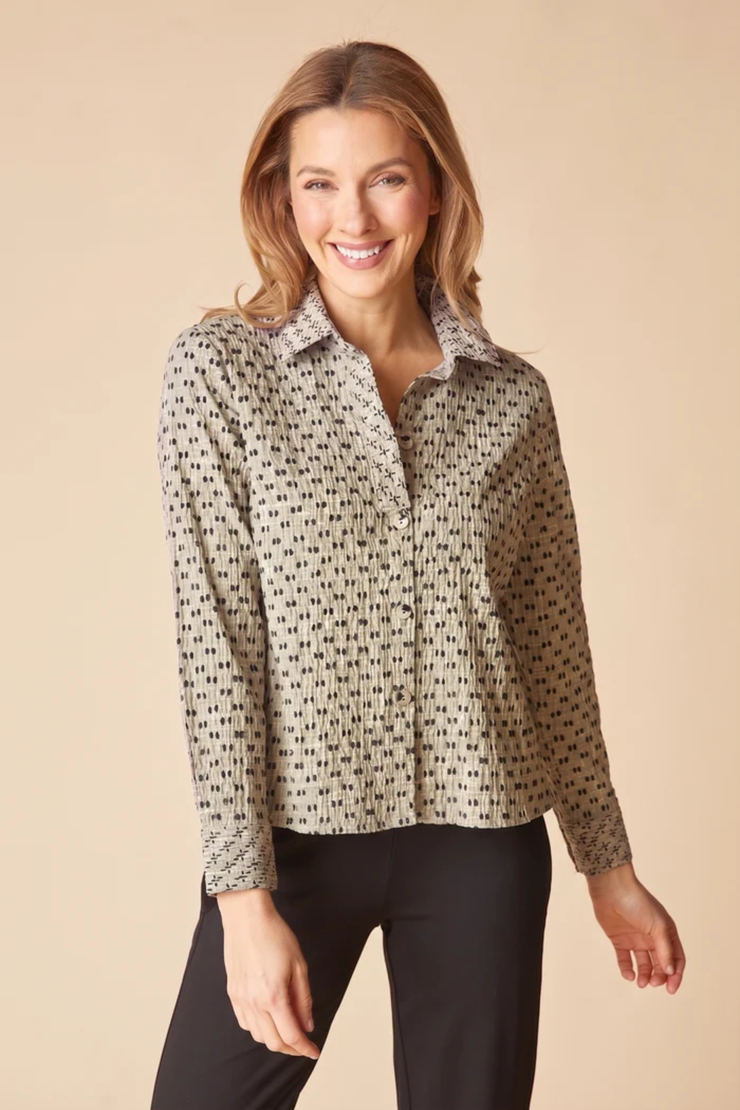 Mix & Match Geo Button Down
