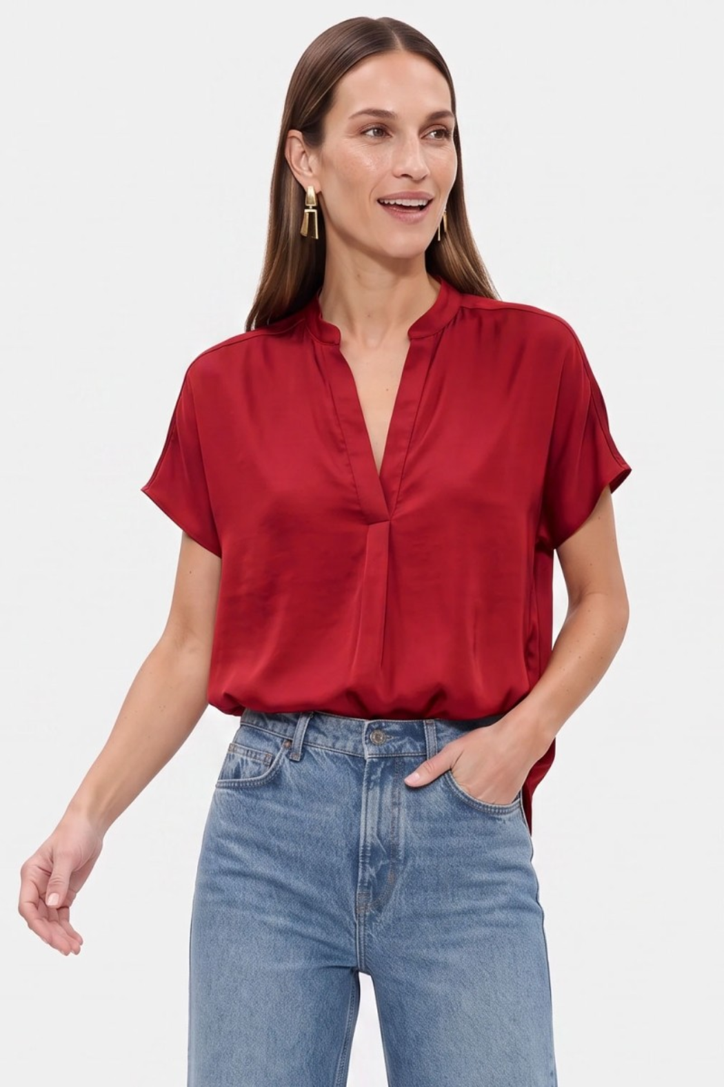 Matte Satin Blouse