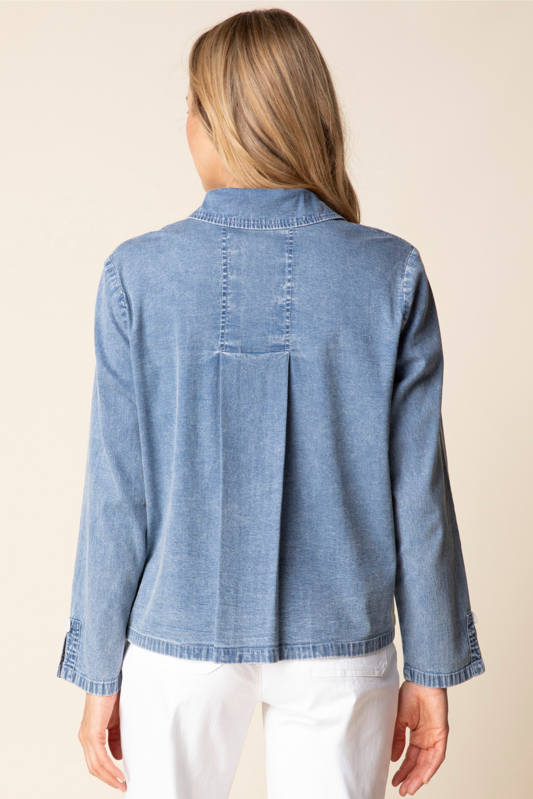 Stretch Denim Cafe Shirt