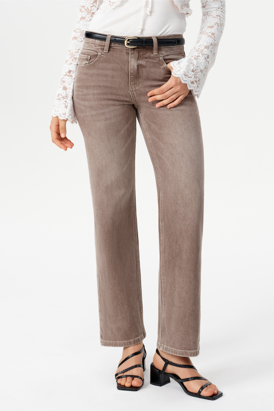 Briar Mid Rise Straight Leg Jeans