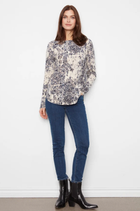 Printed Rounded Hem Sweater - Seraphine